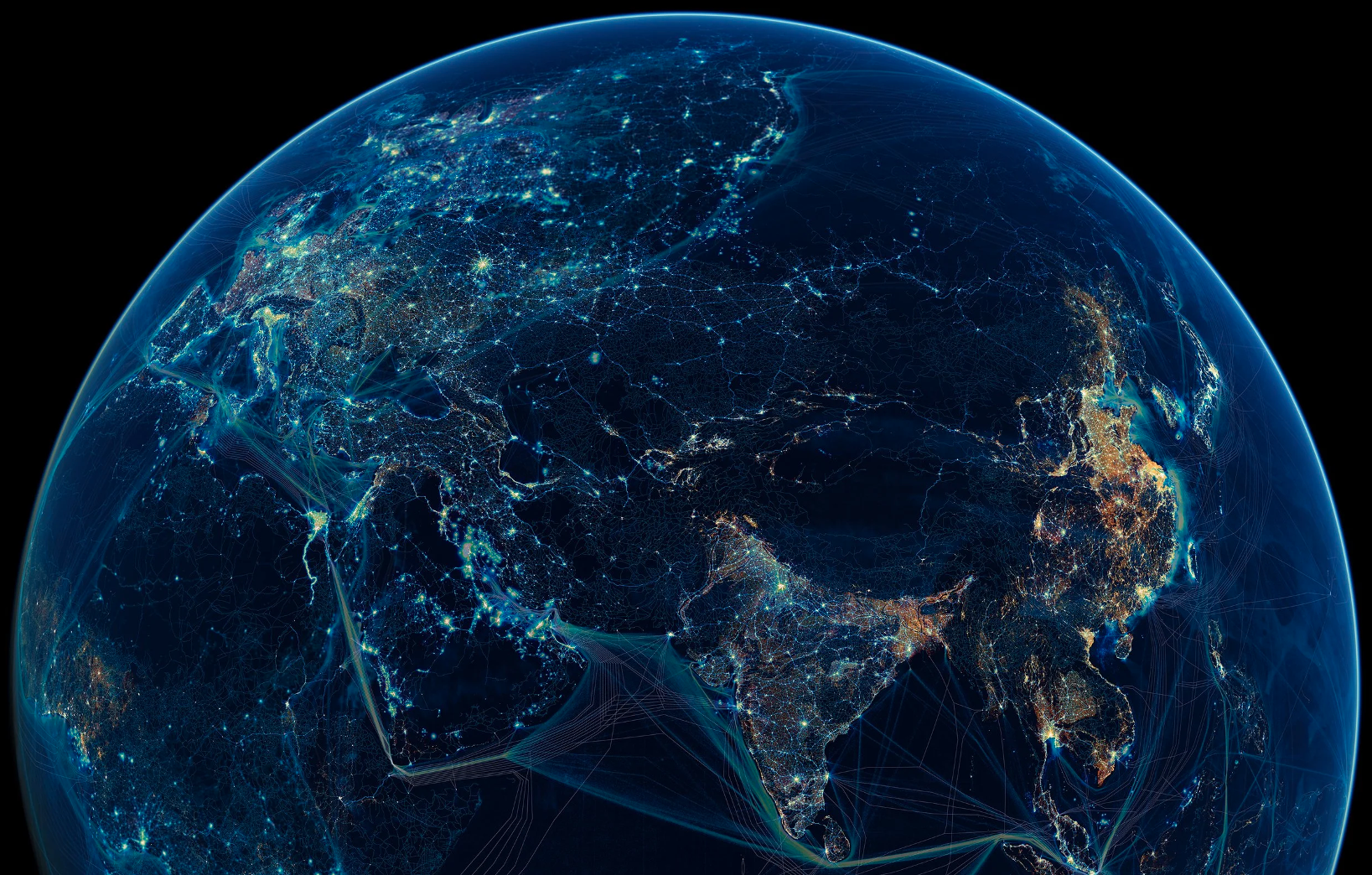Aerial landscape symbolizing the Anthropocene and Earth systems